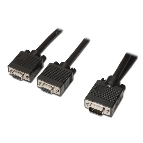 A113-0081 cable VGA 0,45 m VGA (D-Sub) 2 x VGA (D-Sub) Negro - Imagen 1