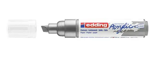5000 Acrylic Marker Broad marcador permanente Punta de cincel Plata 1 pieza(s)