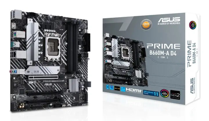 PRIME B660M-A D4-CSM Intel B660 LGA 1700 micro ATX