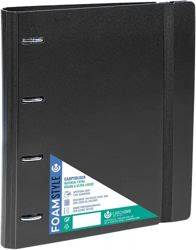 CARPEBLOCK POLIPROPILENO RIGIDO FOAM STLYE 4/35 120H NEGRO CARCHI..