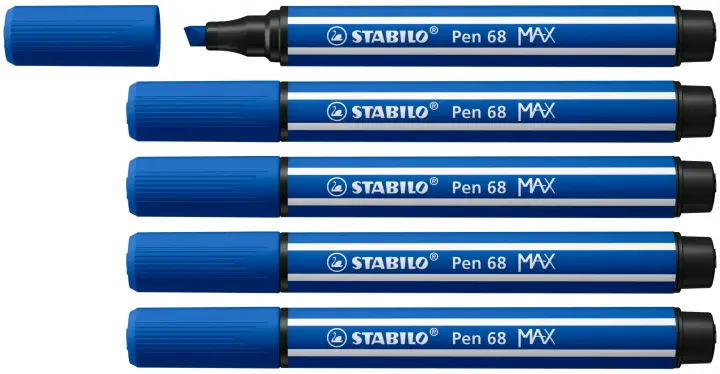 Pen 68 MAX rotulador Azul 5 pieza(s)