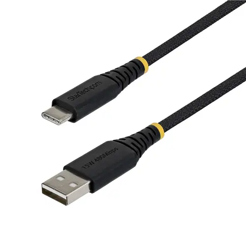 Cable Cargador USB-A a USB-C de 3m - 15W 3A - Cable USB a Tipo C de Carga Rápida Trenzado de Nailon - Recubrimiento de TPE - Imagen 1