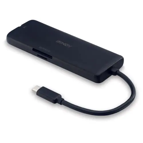43358 base para portátil y replicador de puertos Alámbrico USB 3.2 Gen 1 (3.1 Gen 1) Type-C Negro - Imagen 2