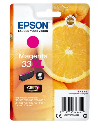 Oranges Singlepack Magenta 33XL Claria Premium Ink - Imagen 1