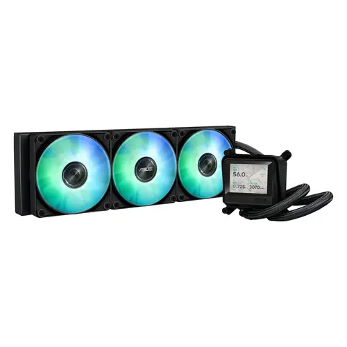 MAX GAMING LC 360 ARGB LCD Procesador Sistema de refrigeración líquida todo en uno 12 cm Negro - Imagen 2
