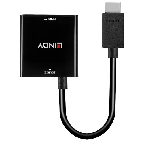 38291 adaptador de cable de vídeo 0,1 m HDMI tipo A (Estándar) VGA (D-Sub) Negro - Imagen 2