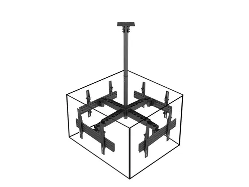 Soporte de techo para TV de pantalla cuádruple de 37"-65 - Imagen 2