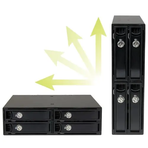 Backplane Rack Móvil 5,25 Pulgadas a 4 Unidades 2,5 SATA/SAS - Imagen 6