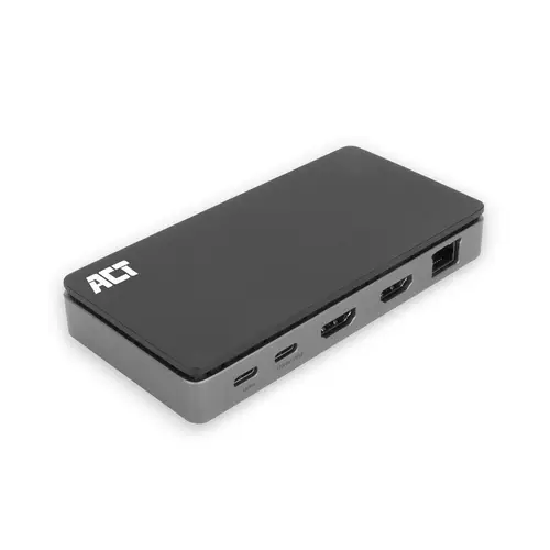 AC7093 base para portátil y replicador de puertos Alámbrico USB 3.2 Gen 1 (3.1 Gen 1) Type-C Negro, Gris - Imagen 1