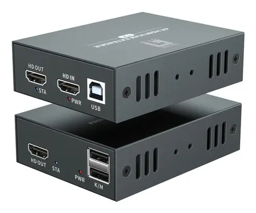 HVE-8111 extensor audio/video Transmisor y receptor de señales AV Negro - Imagen 5