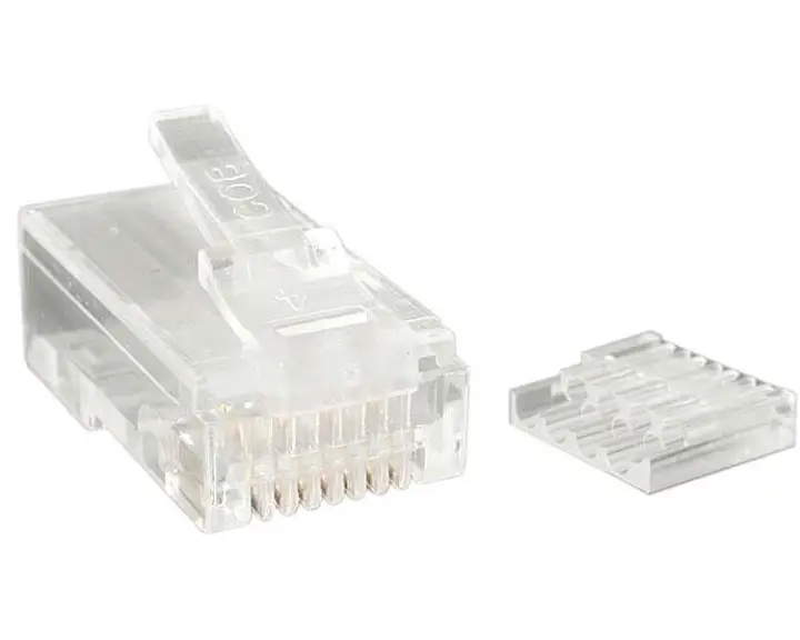 CRJ45C6STR50 conector RJ-45 Transparente