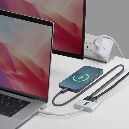 Dock Hub Multipuertos USB Tipo C a HDMI - Adaptador Multipuertos USB-C a HDMI - Carga de 140W - Hub Ladrón USB de 5Gbps - HDMI 4K60Hz - Para MacBook / Dell / Thinkpad / iPad - Blanco - Imagen 6