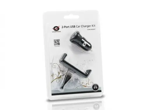 CUSBCAR2AKIT cargador de dispositivo móvil Negro Auto - Imagen 2