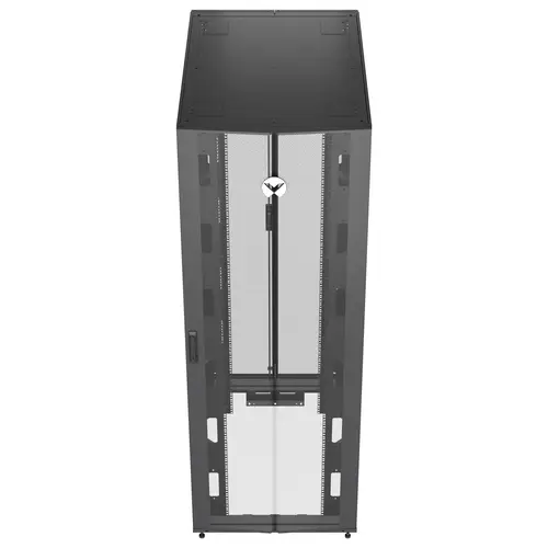 VR3357 armario rack 48U Rack o bastidor independiente Negro, Transparente - Imagen 2