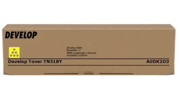 TN318Y cartucho de tóner 1 pieza(s) Original Amarillo