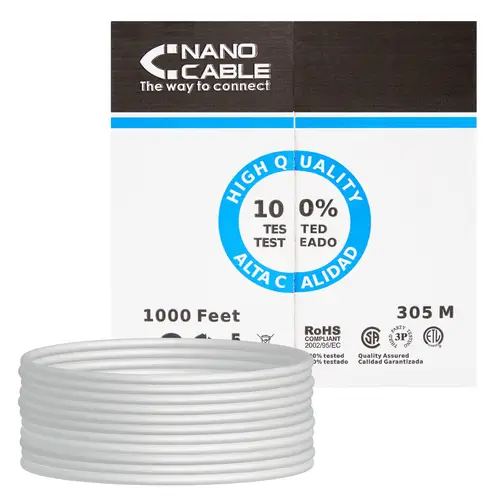 CABLE RED RJ45 CAT.5E UTP RIGIDO AWG24, 305 M - Imagen 1