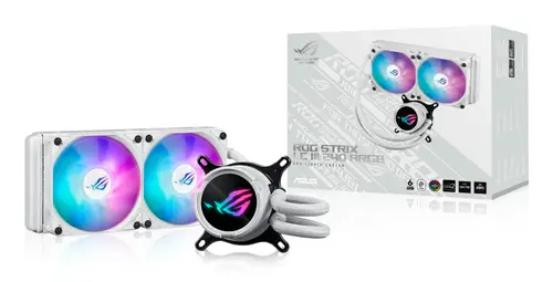 ROG Strix LC III 240 ARGB White Edition Procesador Kit de refrigeración líquida 12 cm Blanco - Imagen 7
