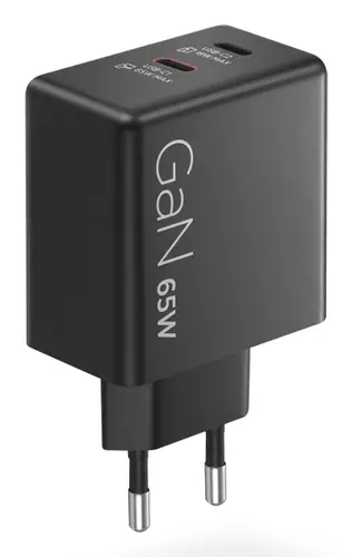 40AW065BEU adaptador e inversor de corriente Interior / exterior 65 W Negro - Imagen 2