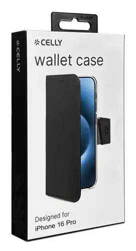 WALLY1079 funda para teléfono móvil 16 cm (6.3") Funda cartera Negro - Imagen 3