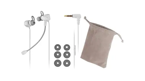 MIHXW Blanco, Auriculares In-Ear, Micrófono, PS4/PS5/XBOX/SWITCH/PC - Imagen 2