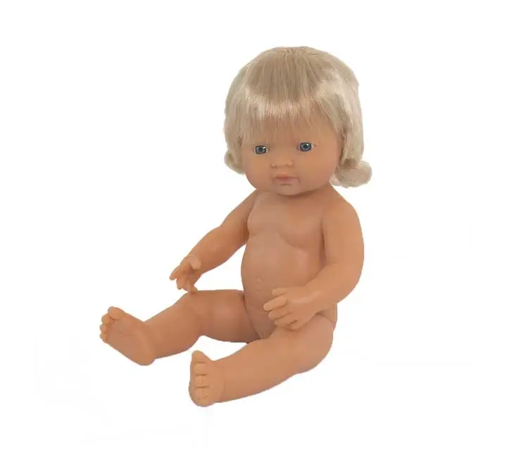 MUÑECO 38CM EUROPEO NIÑA BOLSA MINILAND 31052