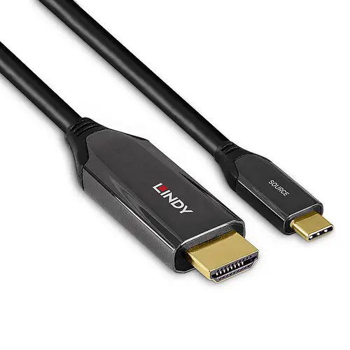 43369 adaptador de cable de vídeo 3 m USB Tipo C HDMI tipo A (Estándar) Negro - Imagen 3