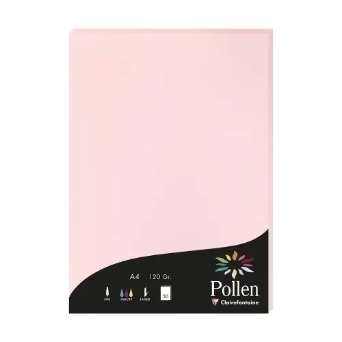 PAPEL CLAIREFONTAINE POLLEN A4 50h ROSA