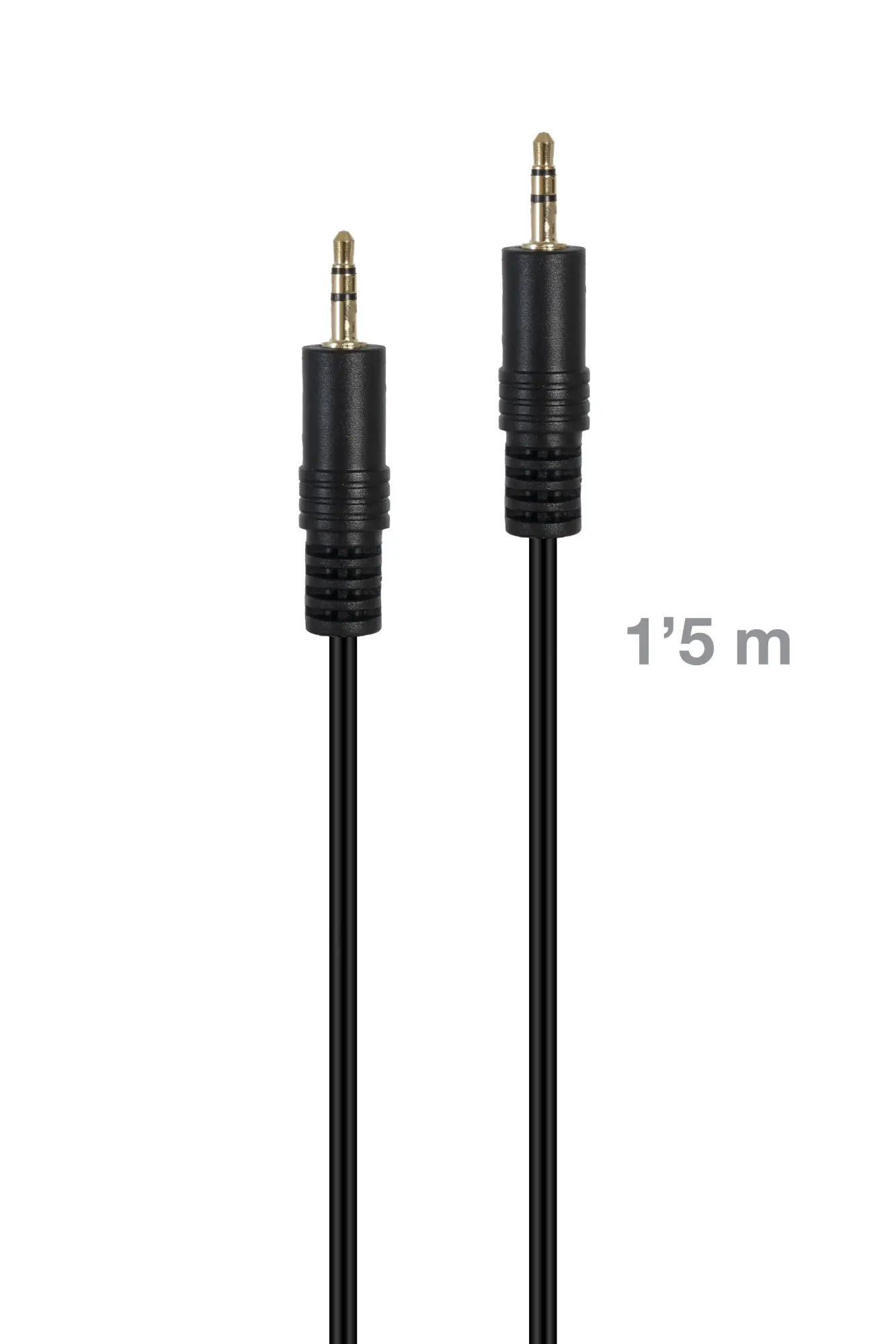 JACK-MM-1-5 cable de audio 1,5 m 3,5mm Negro