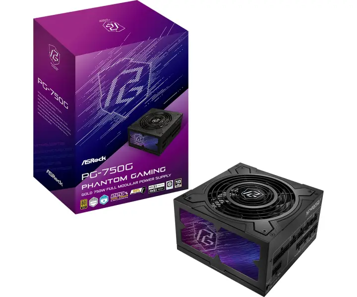 Phantom Gaming PG-750G unidad de fuente de alimentación 750 W 20+4 pin ATX ATX Negro