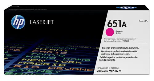 Cartucho de tóner original LaserJet 651A magenta - Imagen 1