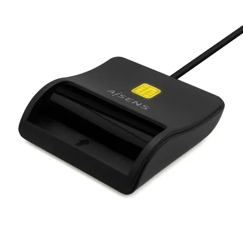 Lector De Tarjeta Inteligente DNI, USB-C, Negro - Imagen 1