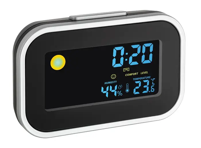 60.2015 despertador Negro, Plata - Imagen 1