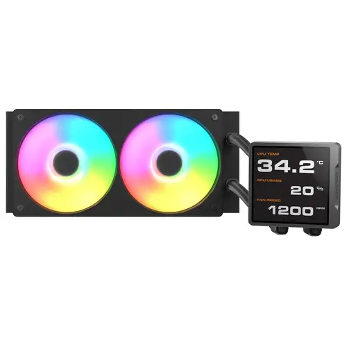 CGR-PSDVPRGB-B-240 Procesador Sistema de refrigeración líquida todo en uno 12 cm Negro - Imagen 1