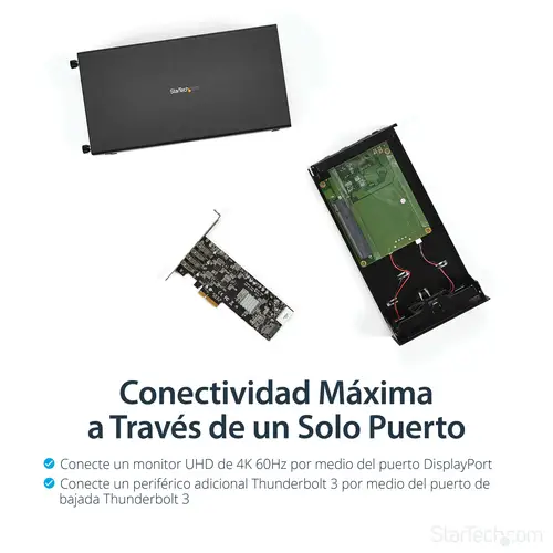 Caja Chasis de Expansión Thunderbolt 3 a PCI Express con DisplayPort - PCI-E x16 - PCIe de 16 Hilos - Imagen 9