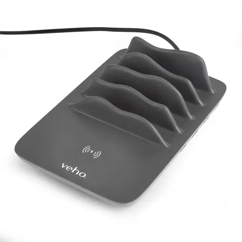 TA-7 Smartphone Negro Corriente alterna Cargador inalámbrico Interior - Imagen 2
