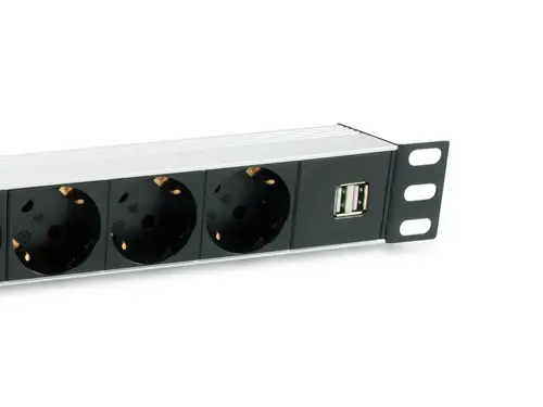 333315 unidad de distribución de energía (PDU) 7 salidas AC 1U Negro, Plata - Imagen 3