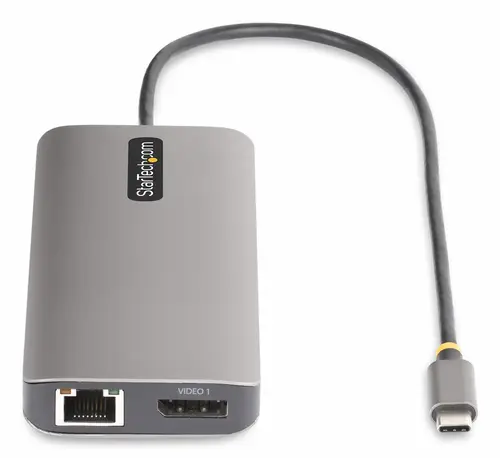 Adaptador Multipuerto USB-C de 3 Monitores HDMI/DP - 4K 60Hz Doble + 4K 30Hz HDMI y DP - Hub 4x USB-A - PD de 100W de Paso - Red Gigabit Ethernet - Lector de Tarjetas SD/MicroSD - Imagen 5