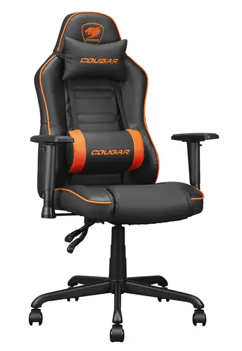 3MFSLORB.0001 silla para videojuegos Silla para videojuegos de PC Asiento acolchado Negro, Naranja - Imagen 4