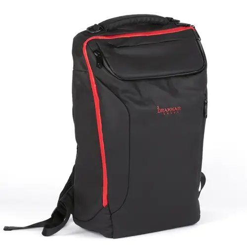 Drakkar KX DK RAGNARR 17' GAMING BACKPAC 43,2 cm (17") Mochila Negro, Rojo - Imagen 2