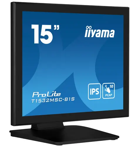 ProLite T1532MSC-B1S pantalla para PC 38,1 cm (15") 1024 x 768 Pixeles XGA LCD Pantalla táctil Negro - Imagen 2