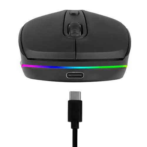 SMOG-RB ratón Juego Ambidextro RF Wireless + Bluetooth Óptico 2400 DPI - Imagen 7