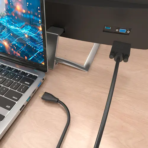 Cable Conversor HDMI a SVGA, HDMI A/M-SVGA/M, Negro, 1.5m - Imagen 4