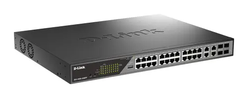 DSS-200G-28MPP switch Gestionado L2 Gigabit Ethernet (10/100/1000) Energía sobre Ethernet (PoE) 1U Gris - Imagen 3