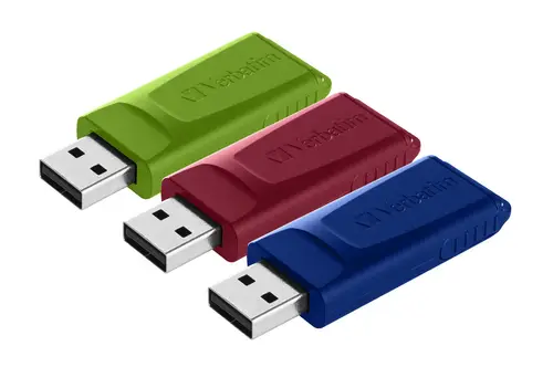 Slider - Unidad USB - 3x16 GB, Azul/Rojo/Verde - Imagen 12