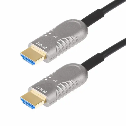 Cable HDMI 2.1 Híbrido Activo Óptico AOC de 30,4m - CMP Plenum - Cable HDMI 2.0/2.1 de Ultra Alta Velocidad 8K de Fibra Óptica - 48Gbps - 8K 60Hz/4K 120Hz - HDR10+/FRL/TMDS/eARC - Imagen 1