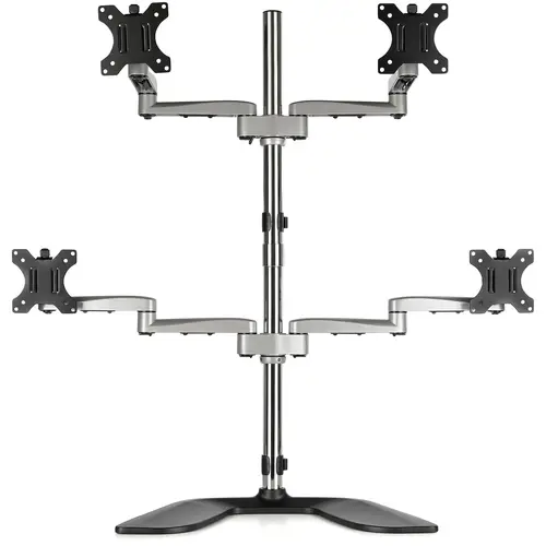 Base Soporte de Escritorio para 4 Monitores - Articulado - En Acero y Aluminio - Imagen 4