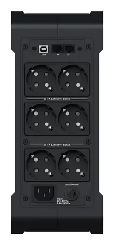 PSA6-1600IT-SCH sistema de alimentación ininterrumpida (UPS) Línea interactiva 1,6 kVA 1000 W 6 salidas AC - Imagen 4