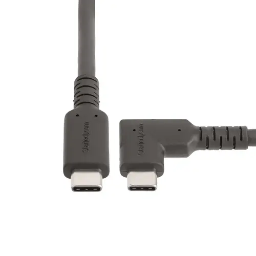 Cable USB-C de 50cm - Acodado - USB 10 Gbps - Entrega de Alimentación de 100W (5A) - Modo Alt. de DP 8K 60 Hz / 4K 144 Hz - Cable USB Tipo C - Compatible con Thunderbolt - Imagen 5