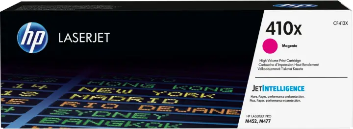 Cartucho de tóner original LaserJet 410X magenta de alta capacidad
