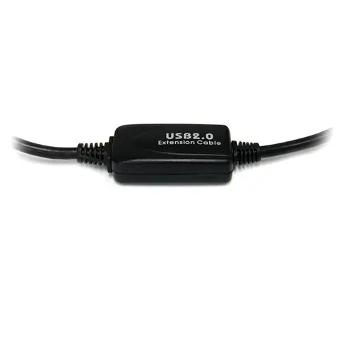 Cable USB Activo de 10m para Impresora - 1x USB A Macho - 1x USB B Macho - Adaptador Negro - Imagen 4